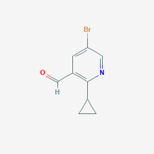 5-Bromo-2-cyclopropylpyridine-3-carbaldehyde