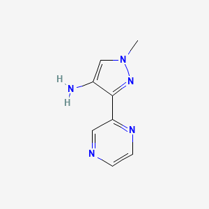 1-Methyl-3-pyrazin-2-ylpyrazol-4-amine
