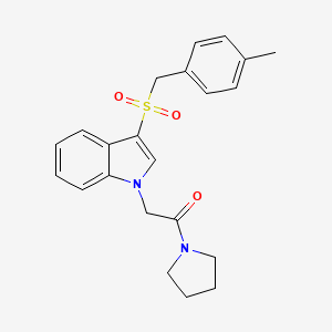 3-[(4-methylbenzyl)sulfonyl]-1-(2-oxo-2-pyrrolidin-1-ylethyl)-1H-indole