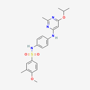 N-(4-((6-isopropoxy-2-methylpyrimidin-4-yl)amino)phenyl)-4-methoxy-3-methylbenzenesulfonamide