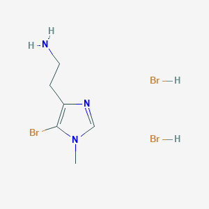 2-(5-bromo-1-methyl-1H-imidazol-4-yl)ethan-1-amine dihydrobromide