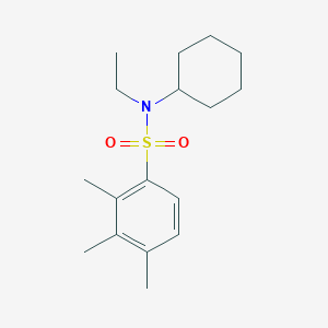 molecular formula C17H27NO2S B2710451 Cyclohexylethyl[(2,3,4-trimethylphenyl)sulfonyl]amine CAS No. 496014-03-0