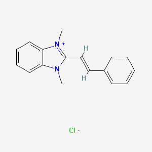 (E)-1,3-dimethyl-2-styryl-1H-benzo[d]imidazol-3-ium chloride