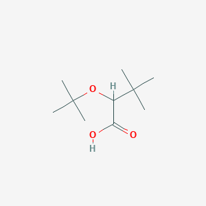 molecular formula C10H20O3 B2710457 3,3-Dimethyl-2-[(2-methylpropan-2-yl)oxy]butanoic acid CAS No. 1866606-32-7