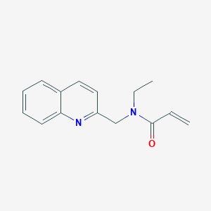 molecular formula C15H16N2O B2710460 N-ethyl-N-[(quinolin-2-yl)methyl]prop-2-enamide CAS No. 2094684-73-6