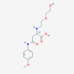 2-((2-(2-Hydroxyethoxy)ethyl)amino)-4-((4-methoxyphenyl)amino)-4-oxobutanoic acid