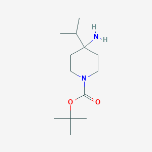 tert-Butyl 4-amino-4-(propan-2-yl)piperidine-1-carboxylate