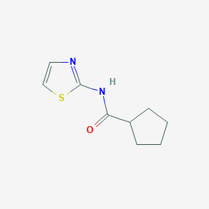 molecular formula C9H12N2OS B2710483 N-(1,3-thiazol-2-yl)cyclopentanecarboxamide CAS No. 352689-05-5