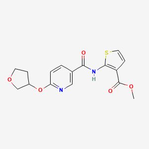 Methyl 2-(6-((tetrahydrofuran-3-yl)oxy)nicotinamido)thiophene-3-carboxylate