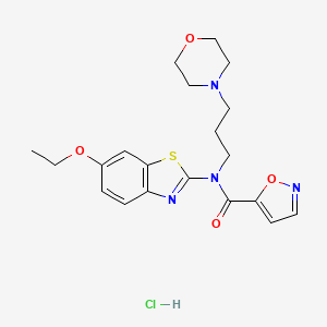 N-(6-ethoxybenzo[d]thiazol-2-yl)-N-(3-morpholinopropyl)isoxazole-5-carboxamide hydrochloride
