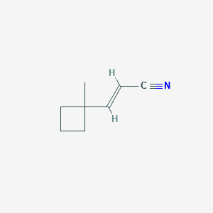 (E)-3-(1-Methylcyclobutyl)prop-2-enenitrile