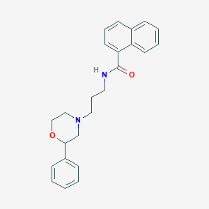 molecular formula C24H26N2O2 B2710557 N-[3-(2-phenylmorpholin-4-yl)propyl]naphthalene-1-carboxamide CAS No. 953970-73-5