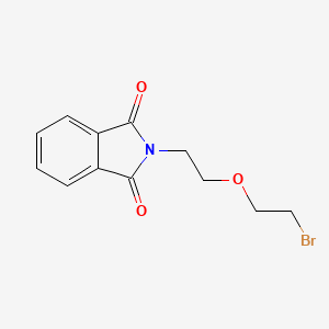 molecular formula C12H12BrNO3 B2710562 2-[2-(2-bromoethoxy)ethyl]-2,3-dihydro-1H-isoindole-1,3-dione CAS No. 86927-03-9