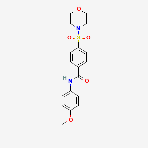 molecular formula C19H22N2O5S B2710597 N-(4-Ethoxy-phenyl)-4-(morpholine-4-sulfonyl)-benzamide CAS No. 313529-18-9