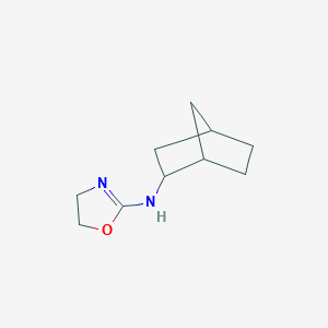 molecular formula C10H16N2O B027106 2-Norbornanamine, N-(2-oxazolin-2-yl)- CAS No. 101832-33-1