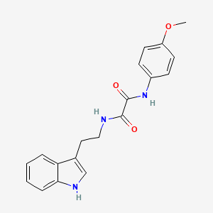 molecular formula C19H19N3O3 B2710616 N-[2-(1H-indol-3-yl)ethyl]-N'-(4-methoxyphenyl)ethanediamide CAS No. 847742-54-5