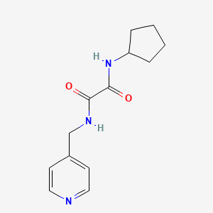 molecular formula C13H17N3O2 B2710671 N1-cyclopentyl-N2-(pyridin-4-ylmethyl)oxalamide CAS No. 312499-10-8