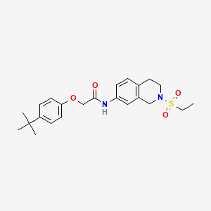2-(4-(tert-butyl)phenoxy)-N-(2-(ethylsulfonyl)-1,2,3,4-tetrahydroisoquinolin-7-yl)acetamide