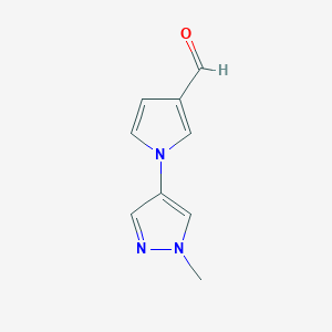 1-(1-methyl-1H-pyrazol-4-yl)-1H-pyrrole-3-carbaldehyde
