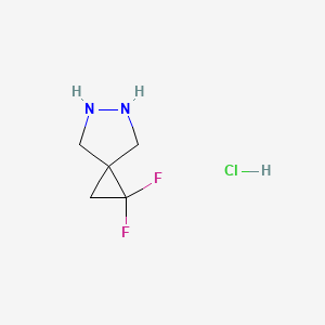 2,2-Difluoro-5,6-diazaspiro[2.4]heptane;hydrochloride