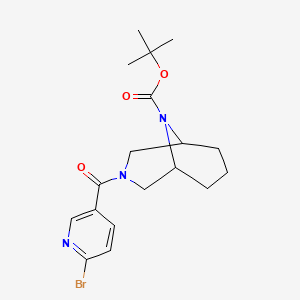 Tert-butyl 3-(6-bromopyridine-3-carbonyl)-3,9-diazabicyclo[3.3.1]nonane-9-carboxylate