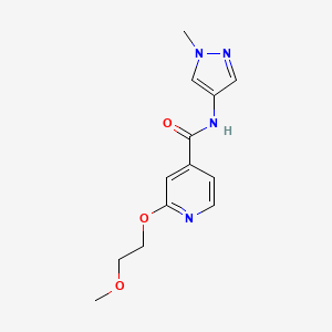 2-(2-methoxyethoxy)-N-(1-methyl-1H-pyrazol-4-yl)isonicotinamide