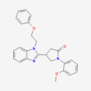1-(2-methoxyphenyl)-4-(1-(2-phenoxyethyl)-1H-benzo[d]imidazol-2-yl)pyrrolidin-2-one