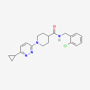 N-[(2-chlorophenyl)methyl]-1-(6-cyclopropylpyridazin-3-yl)piperidine-4-carboxamide