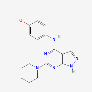 N-(4-methoxyphenyl)-6-(piperidin-1-yl)-1H-pyrazolo[3,4-d]pyrimidin-4-amine