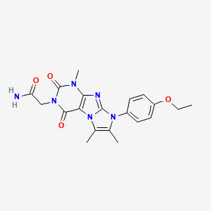 2-[6-(4-Ethoxyphenyl)-4,7,8-trimethyl-1,3-dioxopurino[7,8-a]imidazol-2-yl]acetamide