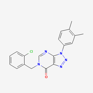 6-[(2-Chlorophenyl)methyl]-3-(3,4-dimethylphenyl)triazolo[4,5-d]pyrimidin-7-one