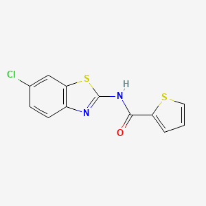 N-(6-chloro-1,3-benzothiazol-2-yl)thiophene-2-carboxamide