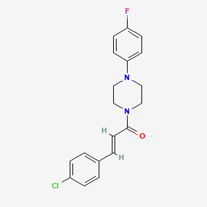 (2E)-3-(4-chlorophenyl)-1-[4-(4-fluorophenyl)piperazinyl]prop-2-en-1-one