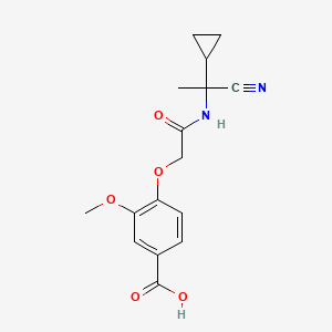 4-{[(1-Cyano-1-cyclopropylethyl)carbamoyl]methoxy}-3-methoxybenzoic acid