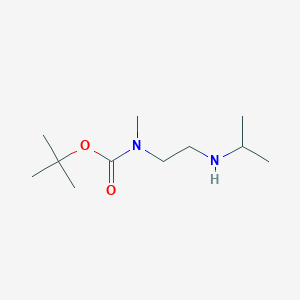 molecular formula C11H24N2O2 B2710787 tert-butyl N-methyl-N-{2-[(propan-2-yl)amino]ethyl}carbamate CAS No. 320581-01-9