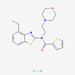 N-(4-ethylbenzo[d]thiazol-2-yl)-N-(2-morpholinoethyl)thiophene-2-carboxamide hydrochloride