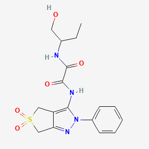 N1-(5,5-dioxido-2-phenyl-4,6-dihydro-2H-thieno[3,4-c]pyrazol-3-yl)-N2-(1-hydroxybutan-2-yl)oxalamide