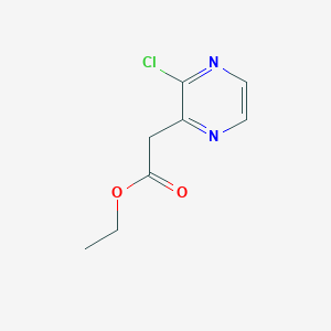 molecular formula C8H9ClN2O2 B2710812 Ethyl 3-Chloropyrazine-2-acetate CAS No. 914360-82-0