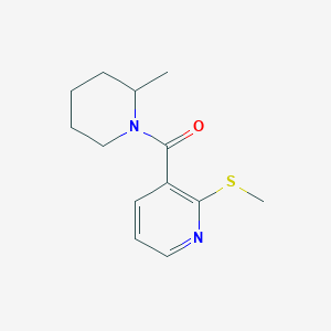 (2-Methylpiperidin-1-yl)-(2-methylsulfanylpyridin-3-yl)methanone