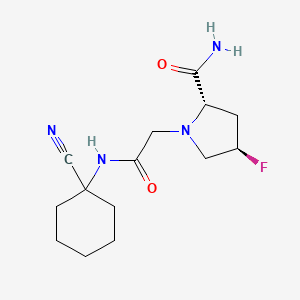 (2S,4R)-1-[2-[(1-Cyanocyclohexyl)amino]-2-oxoethyl]-4-fluoropyrrolidine-2-carboxamide