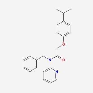 molecular formula C23H24N2O2 B2710830 N-benzyl-2-[4-(propan-2-yl)phenoxy]-N-(pyridin-2-yl)acetamide CAS No. 514201-28-6