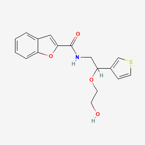 N-(2-(2-hydroxyethoxy)-2-(thiophen-3-yl)ethyl)benzofuran-2-carboxamide