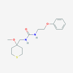 1-((4-methoxytetrahydro-2H-thiopyran-4-yl)methyl)-3-(2-phenoxyethyl)urea