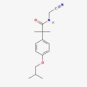 B2710875 N-(cyanomethyl)-2-methyl-2-[4-(2-methylpropoxy)phenyl]propanamide CAS No. 1355805-26-3