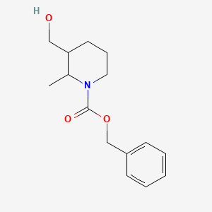 molecular formula C15H21NO3 B2710893 Benzyl 3-(hydroxymethyl)-2-methylpiperidine-1-carboxylate CAS No. 1823822-71-4