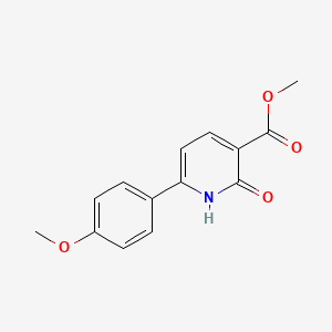 molecular formula C14H13NO4 B2710898 Methyl 6-(4-methoxyphenyl)-2-oxo-1,2-dihydropyridine-3-carboxylate CAS No. 125031-50-7