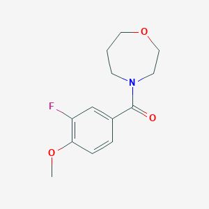 molecular formula C13H16FNO3 B2710901 4-(3-Fluoro-4-methoxybenzoyl)-1,4-oxazepane CAS No. 2320420-64-0