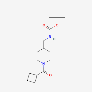molecular formula C16H28N2O3 B2710912 叔丁基[1-(环丁烷甲酰)哌啶-4-基]甲基碳酸酯 CAS No. 1286274-45-0