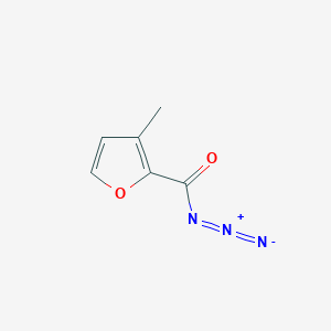 molecular formula C6H5N3O2 B2710915 3-Methylfuran-2-carbonyl azide CAS No. 1152844-70-6