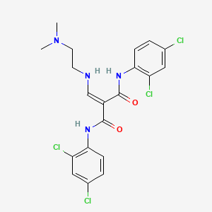 N~1~,N~3~-bis(2,4-dichlorophenyl)-2-({[2-(dimethylamino)ethyl]amino}methylene)malonamide